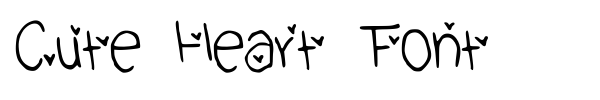 Cute Heart Font font