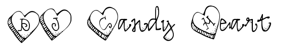 DJ Candy Heart font