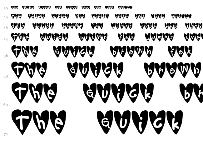 Djellibejbi font waterfall