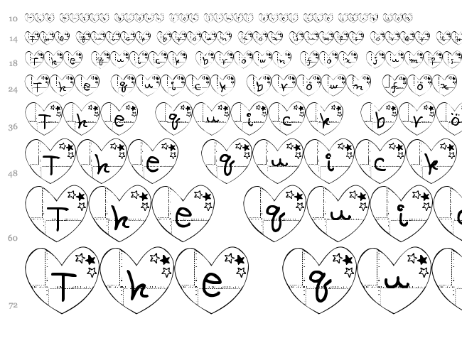 ha-Font font waterfall