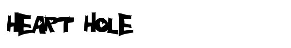 Heart Hole font