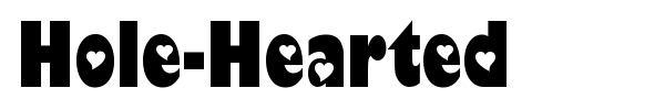Hole-Hearted font