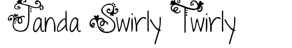Janda Swirly Twirly font