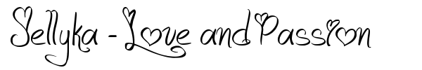 Jellyka - Love and Passion font