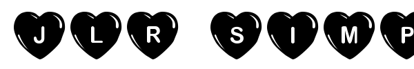 JLR Simple Hearts font