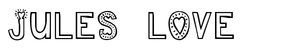Jules Love font