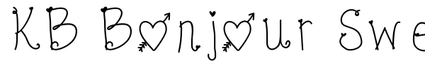KB Bonjour Sweetheart font