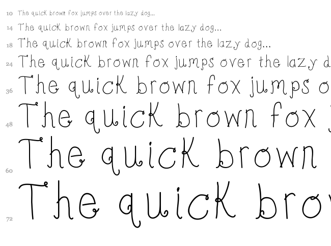 KB Bonjour Sweetheart font waterfall
