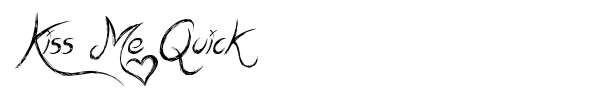 Kiss Me Quick font