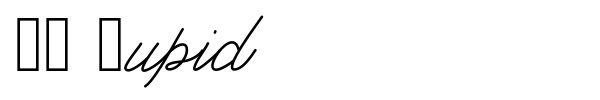 KL Cupid font