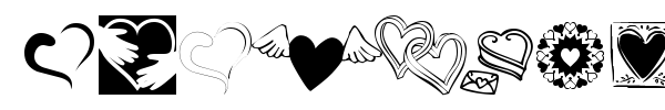KR Cuori Divertenti 5 font