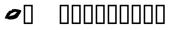 KR Valentine Dings font