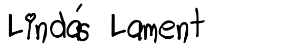Linda's Lament font