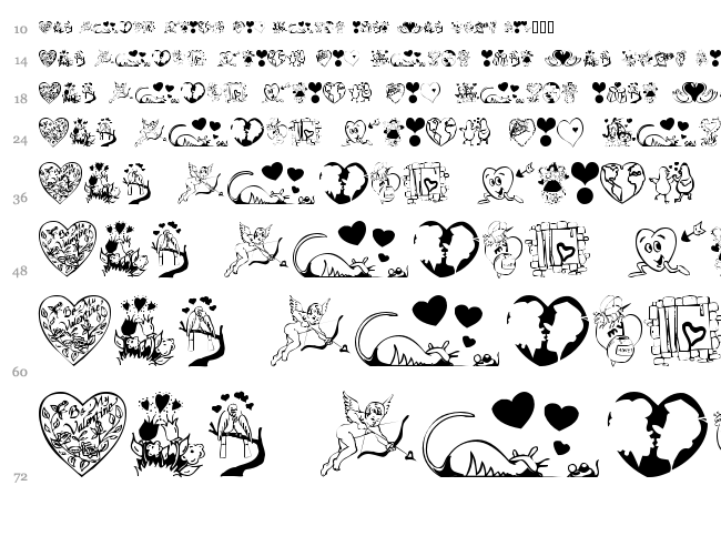 Love Poision font waterfall