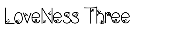 LoveNess Three font