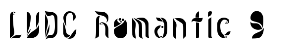 LVDC Romantic 9 font