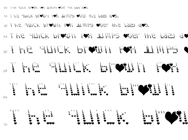 Naujoks Love font waterfall