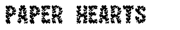 Paper Hearts font