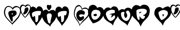 P'tit Coeur d'Amour font