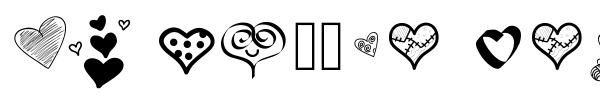 PW Little Hearts font