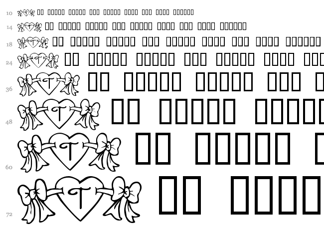 RMBowhrt font waterfall