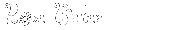 Rose Water font