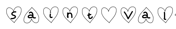 Saint Valentin font