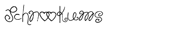 Schnookums font