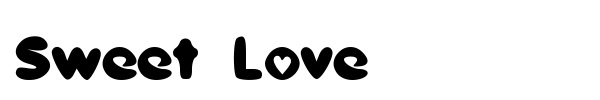 Sweet Love font
