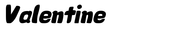 Valentine font