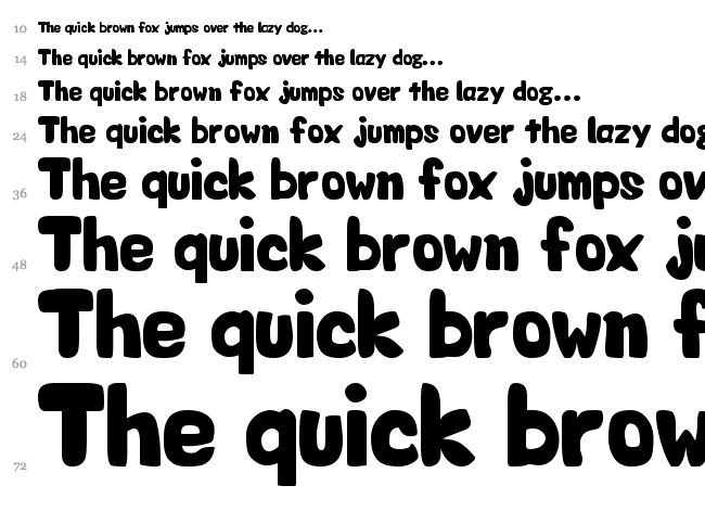 Valentine font waterfall