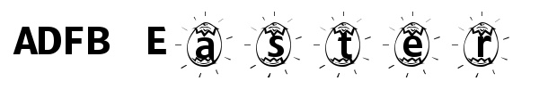 ADFB Easter Egg font