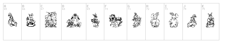 Baby's Breath Easter font map