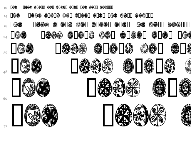 Easter Time font waterfall