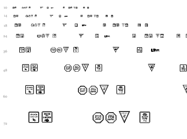 12 Halloween Signs LT font waterfall