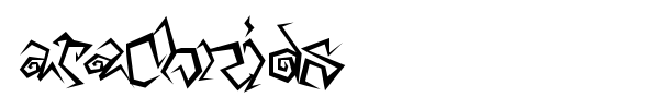 Arachnids font