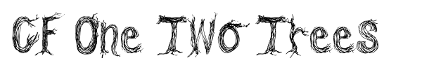 CF One Two Trees font