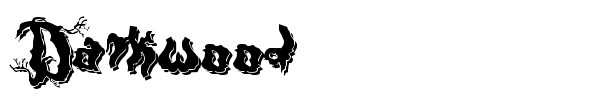 Darkwood font