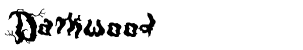 Darkwood font preview