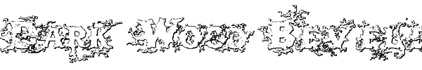 Dark Wood Beveled font
