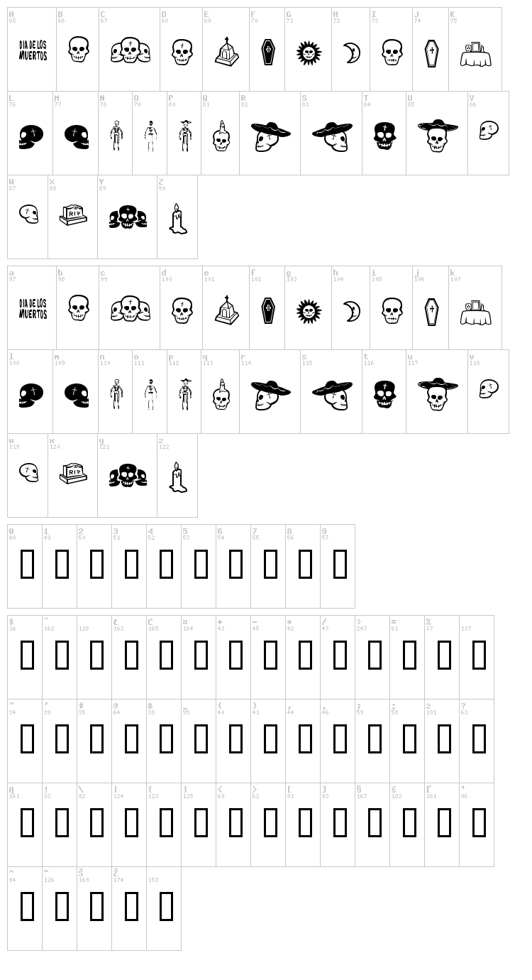  font map