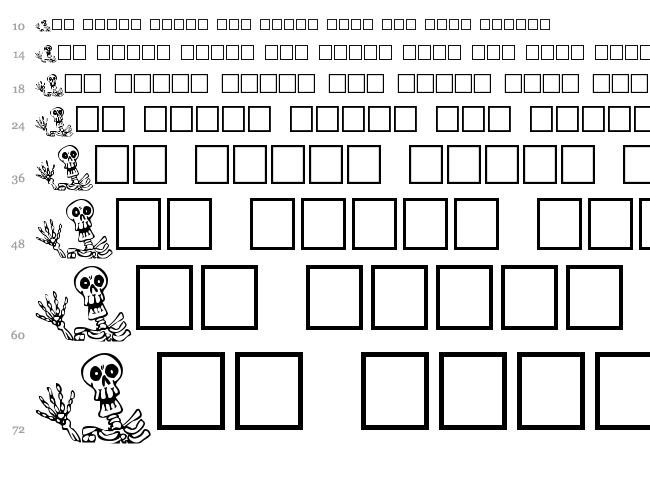 Drac font waterfall