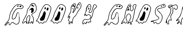 Groovy Ghosties font