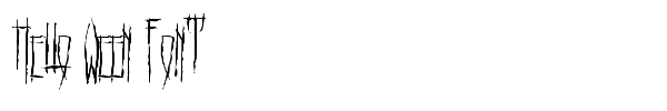 Hello Ween Font font