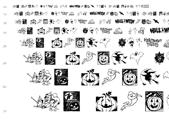 Helloween 2 font waterfall