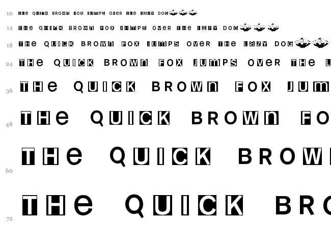 HelloweeniA font waterfall