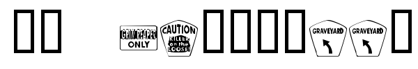 KR Halloween Signs font