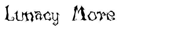 Lunacy More font