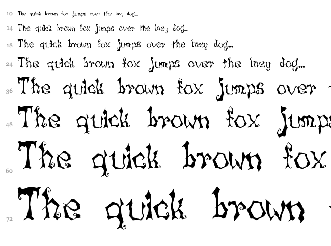 Lunacy More font waterfall