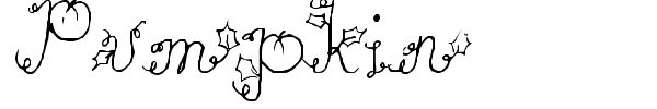 Pumpkin font